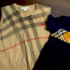 Burberry boy tops